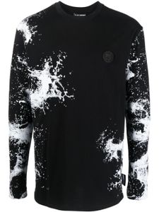 Plein Sport sweat en coton à imprimé graphique - Noir