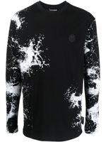 Plein Sport sweat en coton à imprimé graphique - Noir