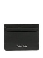 Calvin Klein porte-cartes en cuir à logo imprimé - Noir - thumbnail