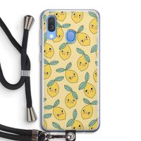 Citroenen: Samsung Galaxy A40 Transparant Hoesje met koord