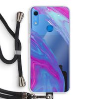 Zweverige regenboog: Huawei Y6s Transparant Hoesje met koord