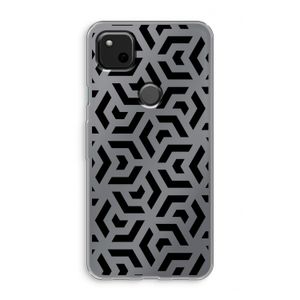 Crazy pattern: Google Pixel 4a Transparant Hoesje
