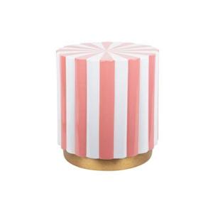 Leitmotiv - Kruk Candy Swirl - Flamingo pink & white