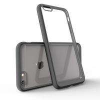 Tweekleurige frame acryl PC Case voor iPhone 6 (zwart)