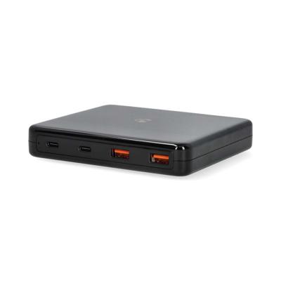 Nedis Oplader | 65 W | GaN | Snellaad functie | 1.5 / 2.0 / 3.0 / 3.25 A | Outputs: 4 | USB-A / USB-C™ | Euro | 1.50 m | Automatische Voltage Selectie