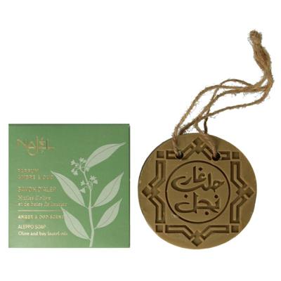 Najel Aleppo zeep amber oud aroma aan koord