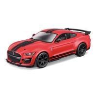 Modelauto/speelgoedauto Ford Shelby Mustang GT500 2020 - rood - 15 cm -schaal 1:32