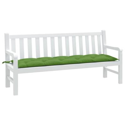 VidaXL Tuinbankkussen 180x50x7 cm stof gemêleerd groen