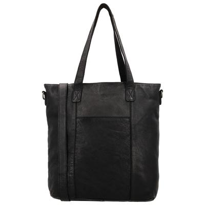 Hide & Stitches Shopper/Schoudertas Paint Rock Zwart