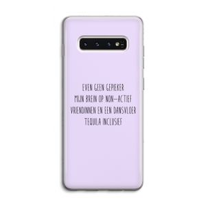 Tequila: Samsung Galaxy S10 4G Transparant Hoesje