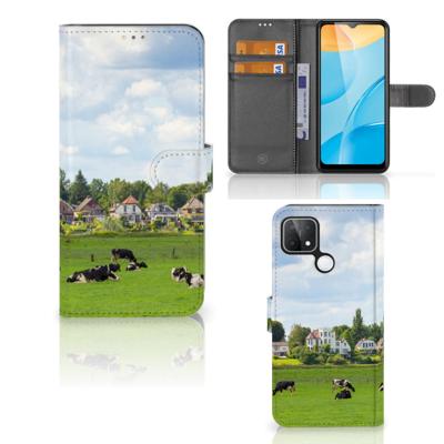 OPPO A15 | Telefoonhoesje | Met pasjeshouder | Koeien