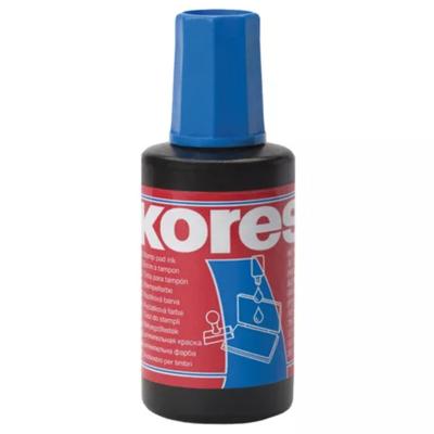 Kores Inkt - flesje navulling voor stempelkussens - blauw - 27 cm