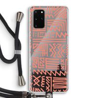 Marrakech Pink: Samsung Galaxy S20 Plus Transparant Hoesje met koord