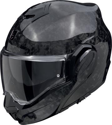 SCORPION EXO-Tech Evo Carbon Onyx, Systeemhelm, Zwart