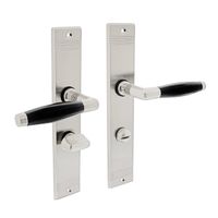 Intersteel Deurklink Ton basic schild mat nikkel wc63/8mm - thumbnail