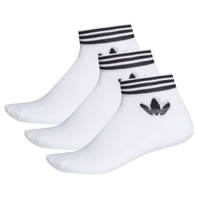 adidas Enkelsokken Trefoil 3-Pak - Wit adidas Enkelsokken Trefoil 3-Pak - Wit
