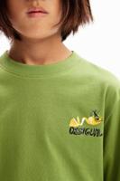 T-shirt citroen reptiel - GREEN - 3/4