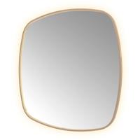 Hotbath &More Mirrors Contour LED Badkamerspiegel - Figuur - 120 x 120 cm - Geborsteld Koper Pvd