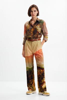 Rechte broek met landschap M. Christian Lacroix - MATERIAL FINISHES - XL Rechte broek met landschap M. Christian Lacroix - MATERIAL FINISHES - XL