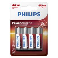 Philips AA Alkaline Batterijen 4 Stuks - thumbnail