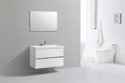 Badmeubel Compact Greeploos 100 Hoogglans Wit