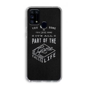 Life: Samsung Galaxy M31 Transparant Hoesje
