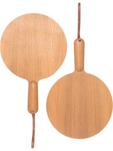 Jil Sander raquettes tennis de table en bois - Marron