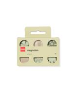 HEMA Magneten glas bloemen Ø3cm - 6 stuks