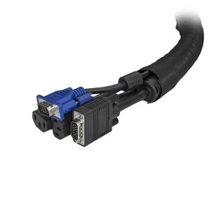 StarTech.com WKSTNCM Cable sleeve Zwart 1stuk(s) kabelbeheersysteem