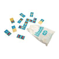 Bigjigs houten londen dominospel, 28dlg.