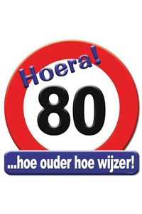 Huldeschild Hoera 80 Jaar