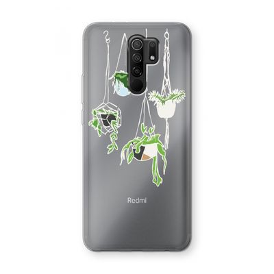 Hang In There: Xiaomi Redmi 9 Transparant Hoesje