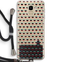 Hartjes: Samsung Galaxy J6 (2018) Transparant Hoesje met koord