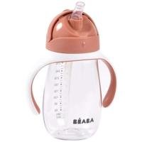 Beker met rietje - BEABA - 300 ml - Terracotta