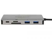 DeLOCK 87735 laptop dock & poortreplicator Bedraad USB 3.2 Gen 1 (3.1 Gen 1) Type-C Grijs - thumbnail