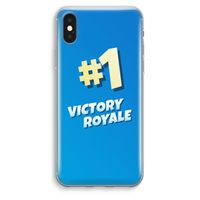 Victory Royale: iPhone XS Max Transparant Hoesje
