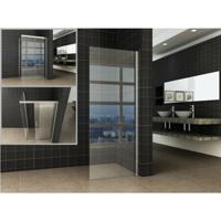 Wiesbaden Side Zijwand voor Puerta en Slide Nisdeur - 1400x2000x8mm - NANO - Helder Glas/Chroom