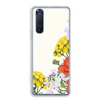 Wilde bloemen: Sony Xperia 5 II Transparant Hoesje