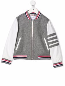 Thom Browne Kids veste bomber à rayures - Gris