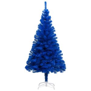 Kunstkerstboom met standaard 240 cm PVC blauw