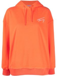 Tommy Jeans hoodie à logo brodé - Orange