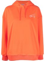 Tommy Jeans hoodie à logo brodé - Orange