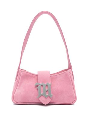 MISBHV sac à main en daim à plaque logo - Rose