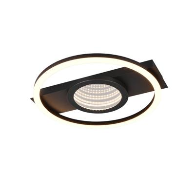 Trio Design plafondlampWheeler zwart rond - R64801132