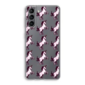 Musketon Unicorn: Samsung Galaxy S21 Transparant Hoesje