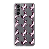 Musketon Unicorn: Samsung Galaxy S21 Transparant Hoesje