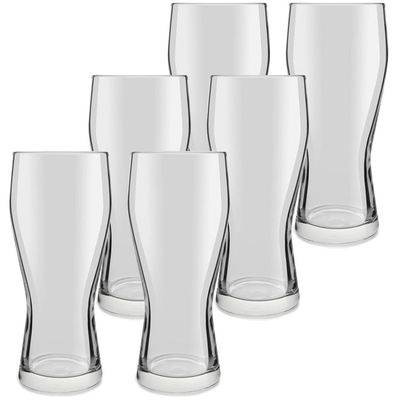 12x speciaal bierglazen transparant 400 ml Mainz