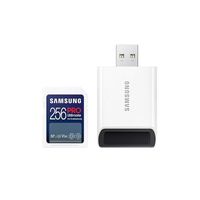 Samsung 256GB SDXC Pro Ultimate UHS-I U3 V30 200MB/s geheugenkaart met kaartlezer - thumbnail