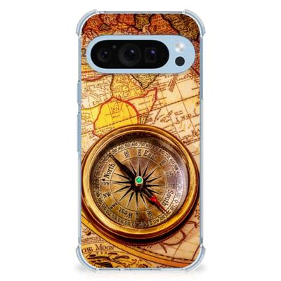 Google Pixel 9 | 9 Pro Telefoonhoesje met valbescherming Kompas Google Pixel 9 | 9 Pro Telefoonhoesje met valbescherming Kompas