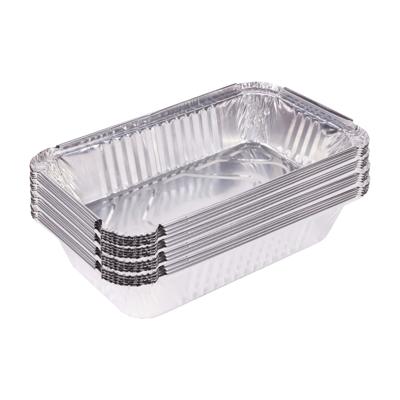 BBQ grill-schalen - 32x - aluminium - 25 x 14 x 5,5 cm - barbecue / oven